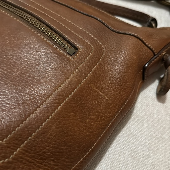 Vintage Coach Chelsea Convertible Strap All Leather Bag-EUC-Cognac Tabacco Brown - Picture 9 of 17